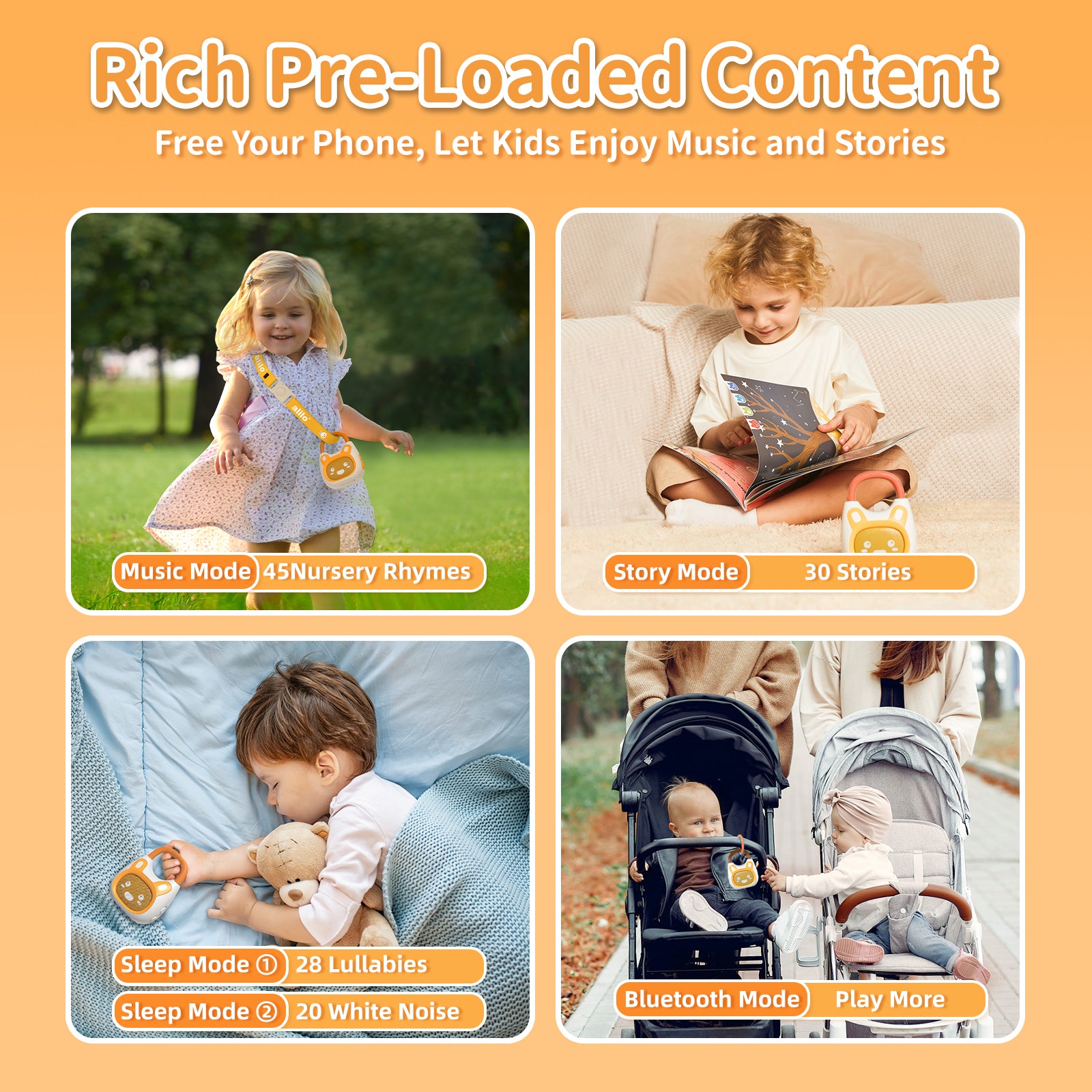 alilo Pocket Bunny Portable Story Music Player - Image 2